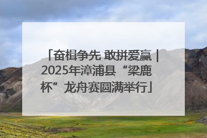 奋楫争先 敢拼爱赢｜2025年漳浦县“梁鹿杯”龙舟赛圆满举行