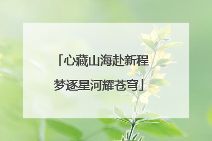 心藏山海赴新程 梦逐星河耀苍穹