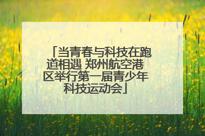 当青春与科技在跑道相遇 郑州航空港区举行第一届青少年科技运动会