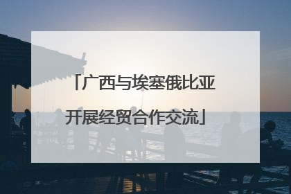 广西与埃塞俄比亚开展经贸合作交流