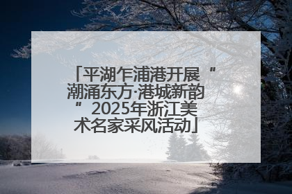 平湖乍浦港开展“潮涌东方·港城新韵”2025年浙江美术名家采风活动