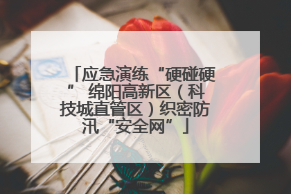 应急演练“硬碰硬” 绵阳高新区（科技城直管区）织密防汛“安全网”