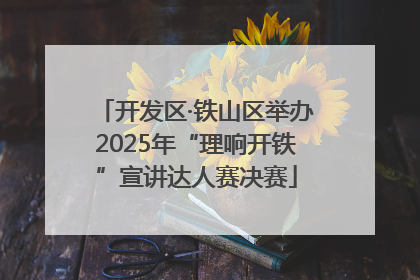 开发区·铁山区举办2025年“理响开铁”宣讲达人赛决赛