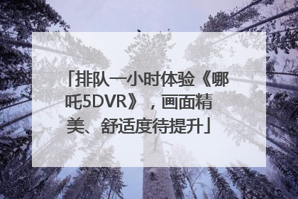 排队一小时体验《哪吒5DVR》，画面精美、舒适度待提升