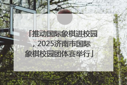 推动国际象棋进校园，2025济南市国际象棋校园团体赛举行