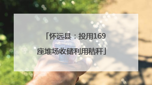怀远县：投用169座堆场收储利用秸秆