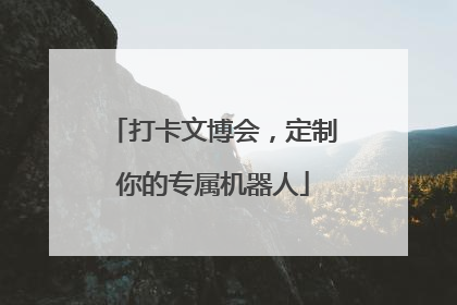 打卡文博会，定制你的专属机器人