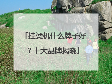 挂烫机什么牌子好？十大品牌揭晓