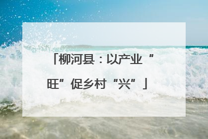 柳河县：以产业“旺”促乡村“兴”