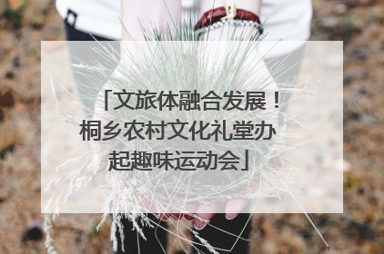 文旅体融合发展！桐乡农村文化礼堂办起趣味运动会