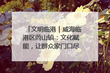 文明临港｜威海临港区蔄山镇：文化赋能，让群众家门口尽享幸福生活