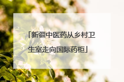 新疆中医药从乡村卫生室走向国际药柜