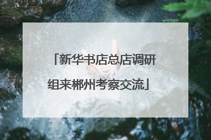 新华书店总店调研组来郴州考察交流