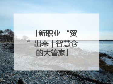 新职业 “贸”出来｜智慧仓的大管家
