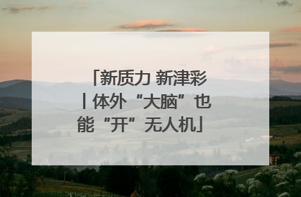 新质力 新津彩丨体外“大脑”也能“开”无人机