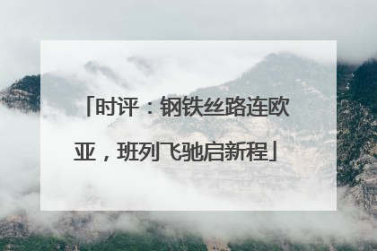 时评：钢铁丝路连欧亚，班列飞驰启新程