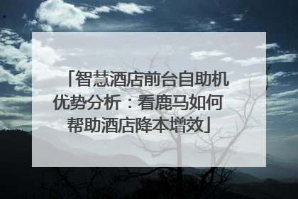 智慧酒店前台自助机优势分析：看鹿马如何帮助酒店降本增效
