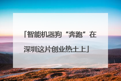 智能机器狗“奔跑”在深圳这片创业热土上