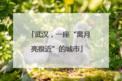 武汉，一座“离月亮很近”的城市