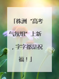 株洲“高考气氛组”上新，字字都是祝福！