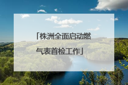 株洲全面启动燃气表首检工作