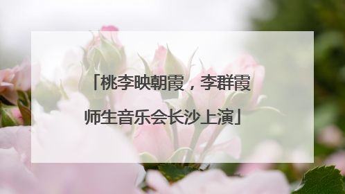 桃李映朝霞，李群霞师生音乐会长沙上演