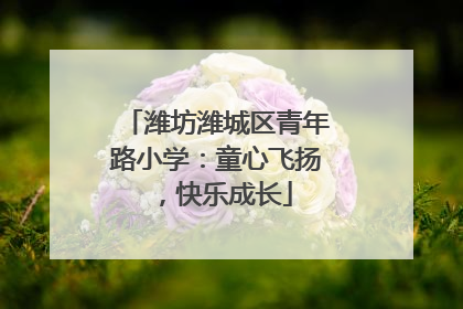 潍坊潍城区青年路小学：童心飞扬，快乐成长