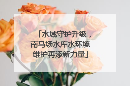 水域守护升级，南马场水库水环境维护再添新力量