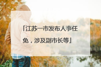 江苏一市发布人事任免，涉及副市长等