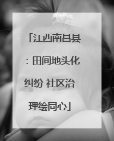 江西南昌县：田间地头化纠纷 社区治理绘同心