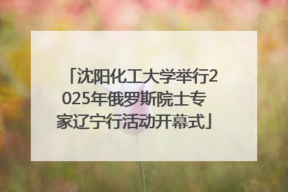沈阳化工大学举行2025年俄罗斯院士专家辽宁行活动开幕式