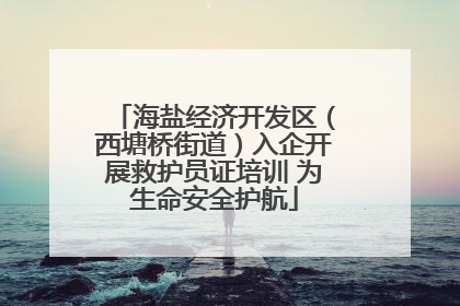海盐经济开发区（西塘桥街道）入企开展救护员证培训 为生命安全护航