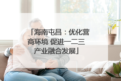 海南屯昌：优化营商环境 促进一二三产业融合发展