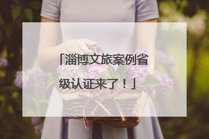 淄博文旅案例省级认证来了！