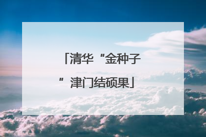 清华“金种子”津门结硕果