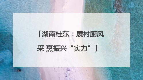 湖南桂东：展村厨风采 烹振兴“实力”