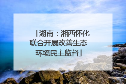 湖南：湘西怀化联合开展改善生态环境民主监督