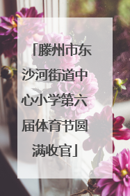 滕州市东沙河街道中心小学第六届体育节圆满收官