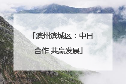 滨州滨城区：中日合作 共赢发展