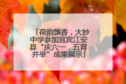荷韵飘香，大妙中学参加宜宾江安县“庆六一，五育并举”成果展示