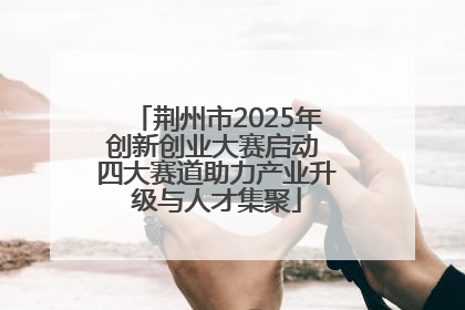 荆州市2025年创新创业大赛启动 四大赛道助力产业升级与人才集聚