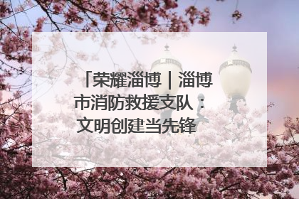 荣耀淄博｜淄博市消防救援支队：文明创建当先锋 蓝焰映红建新功