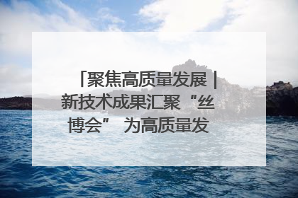 聚焦高质量发展｜新技术成果汇聚“丝博会” 为高质量发展注入新动能