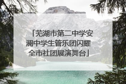 芜湖市第二中学安澜中学生管乐团闪耀全市社团展演舞台