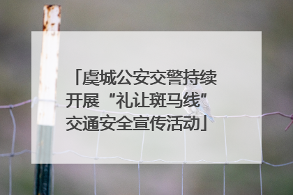 虞城公安交警持续开展“礼让斑马线”交通安全宣传活动