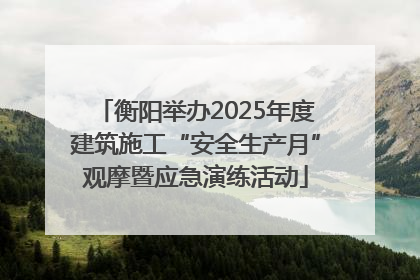 衡阳举办2025年度建筑施工“安全生产月”观摩暨应急演练活动