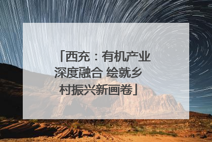 西充：有机产业深度融合 绘就乡村振兴新画卷