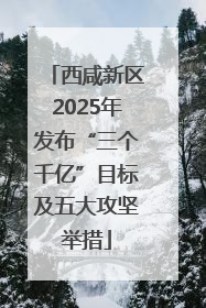 西咸新区2025年发布“三个千亿”目标及五大攻坚举措