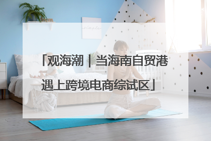 观海潮｜当海南自贸港遇上跨境电商综试区