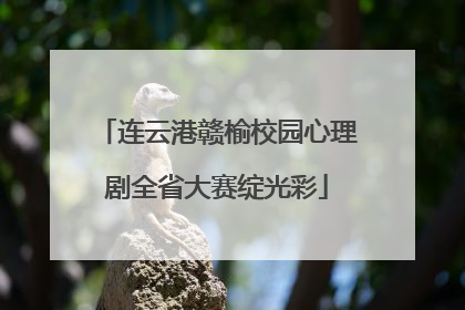 连云港赣榆校园心理剧全省大赛绽光彩